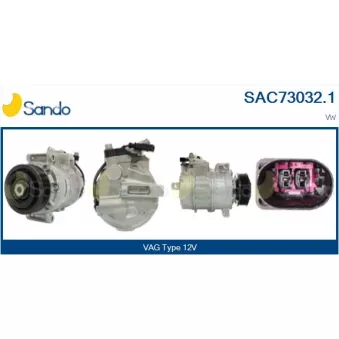 Compresseur, climatisation SANDO OEM 7E0820803F