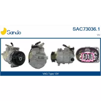 Compresseur, climatisation SANDO OEM 7E0820803N