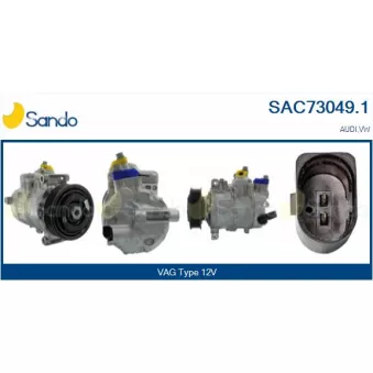 Compresseur, climatisation SANDO OEM 5N0820803F
