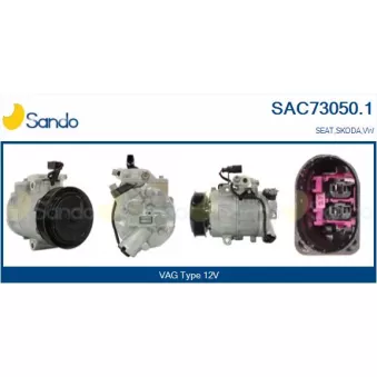 Compresseur, climatisation SANDO OEM 6Q0820808E