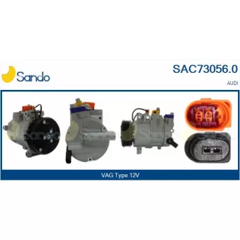 Compresseur, climatisation SANDO OEM 8T0260805S
