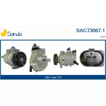 Compresseur, climatisation SANDO OEM 8K0260805M