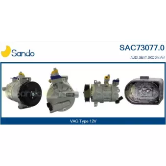 SANDO SAC73077.0 - Compresseur, climatisation