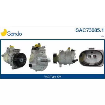 Compresseur, climatisation SANDO OEM 7E0820803J