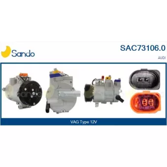 Compresseur, climatisation SANDO OEM 4G0260805Q