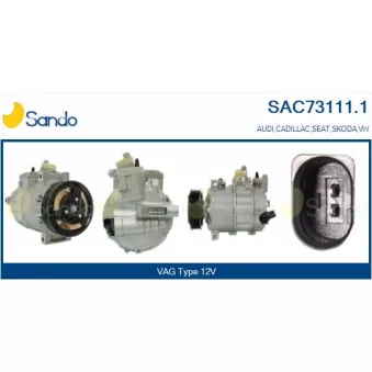 Compresseur, climatisation SANDO OEM 1K0820859E