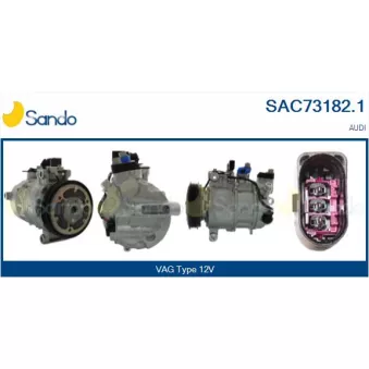 Compresseur, climatisation SANDO SAC73182.1