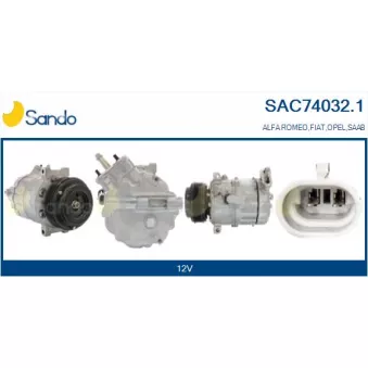 Compresseur, climatisation SANDO OEM 60693875