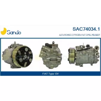 Compresseur, climatisation SANDO OEM 95521422