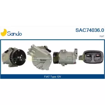 Compresseur, climatisation SANDO OEM 52003007