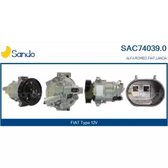 Compresseur, climatisation SANDO OEM 50509543