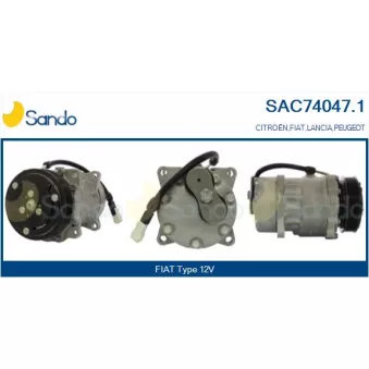 Compresseur, climatisation SANDO OEM 6453TJ