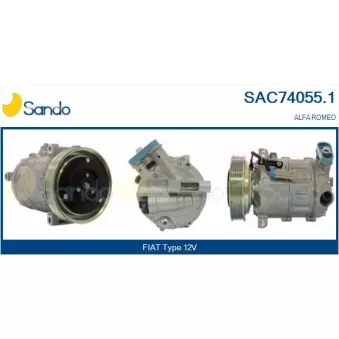 Compresseur, climatisation SANDO OEM 50514055