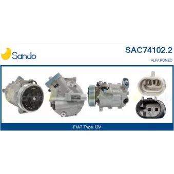 Compresseur, climatisation SANDO OEM 50514056