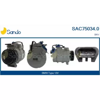 Compresseur, climatisation SANDO OEM 64509180548