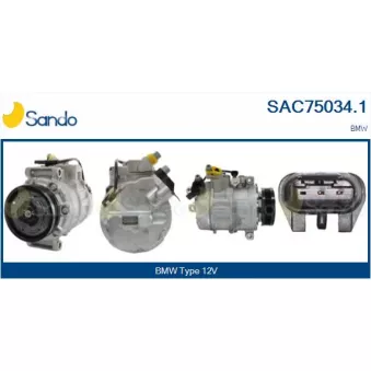 Compresseur, climatisation SANDO OEM 64509180548