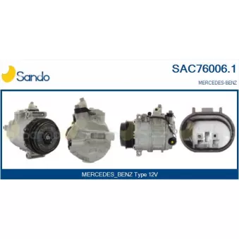 Compresseur, climatisation SANDO OEM a0012300811