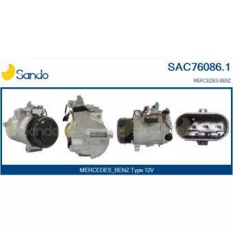 Compresseur, climatisation SANDO OEM 0008302700