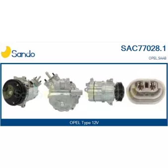 Compresseur, climatisation SANDO OEM 12792669