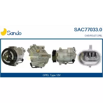 Compresseur, climatisation SANDO OEM 1618425