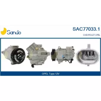 Compresseur, climatisation SANDO OEM 1618425