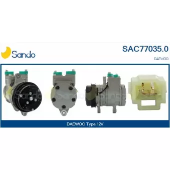 Compresseur, climatisation SANDO OEM 96539395