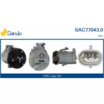 Compresseur, climatisation SANDO OEM 6854032