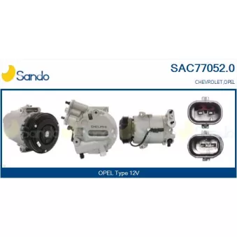 SANDO SAC77052.0 - Compresseur, climatisation