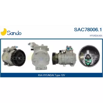 Compresseur, climatisation SANDO OEM 977012D600