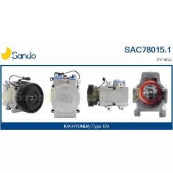 Compresseur, climatisation SANDO OEM 977012E200