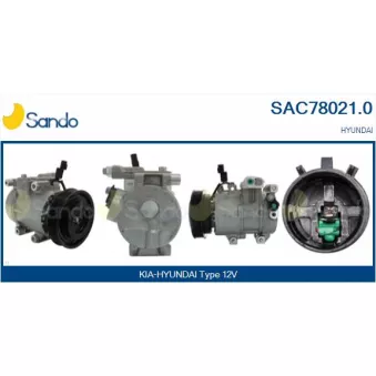 Compresseur, climatisation SANDO OEM 977011J101