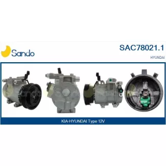 Compresseur, climatisation SANDO OEM 977011J101