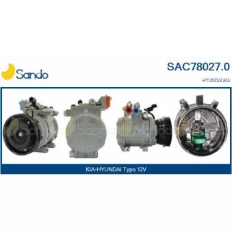 Compresseur, climatisation SANDO OEM 977012D700