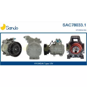 Compresseur, climatisation SANDO OEM 977012E350