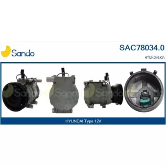 SANDO SAC78034.0 - Compresseur, climatisation