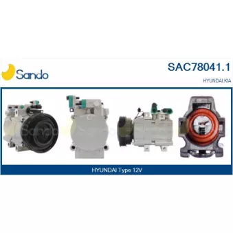 Compresseur, climatisation SANDO OEM 977012E100