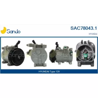 Compresseur, climatisation SANDO OEM 977011J050