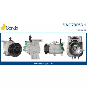 Compresseur, climatisation SANDO OEM 977012K200