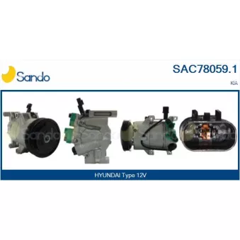 Compresseur, climatisation SANDO SAC78059.1