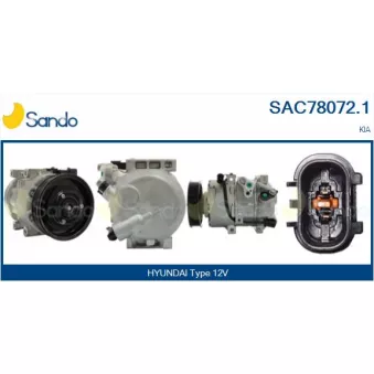 Compresseur, climatisation SANDO SAC78072.1