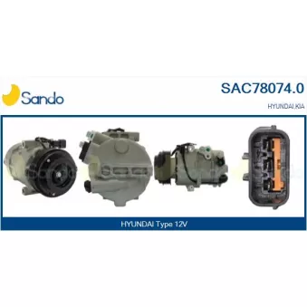 Compresseur, climatisation SANDO SAC78074.0