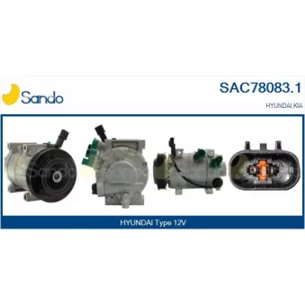Compresseur, climatisation SANDO OEM 97701A6400