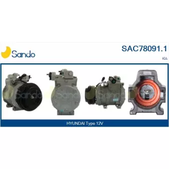 Compresseur, climatisation SANDO OEM 977013E801