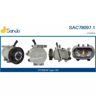 Compresseur, climatisation SANDO SAC78097.1