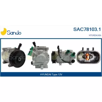 Compresseur, climatisation SANDO OEM 97701A6900