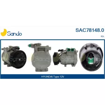 Compresseur, climatisation SANDO SAC78148.0