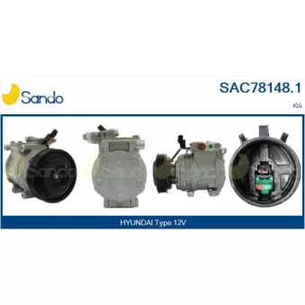 Compresseur, climatisation SANDO SAC78148.1