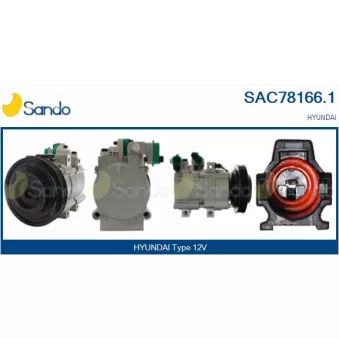 Compresseur, climatisation SANDO OEM 97610H1021