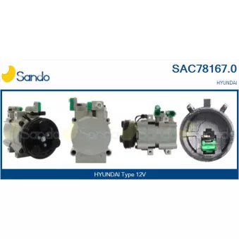Compresseur, climatisation SANDO OEM 977013E200