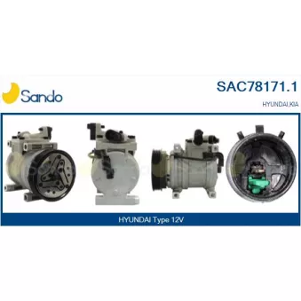 Compresseur, climatisation SANDO OEM 9770107200